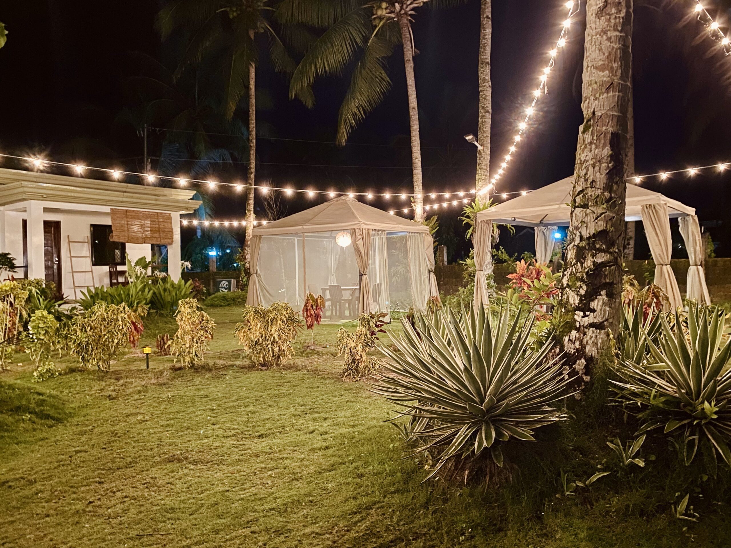 garden with gazebo